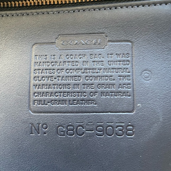 Coach Blue Leather Crossbody Bag with Turn-Lock Closure - Picture 8 of 9